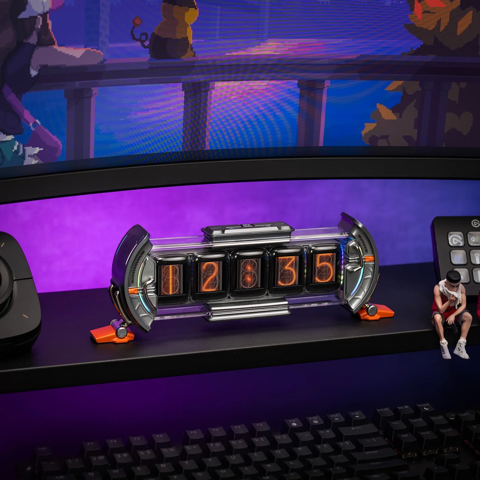 Cyberpunk Digital Clock