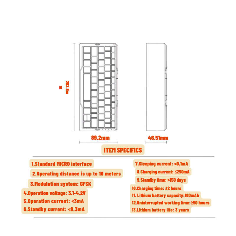 B.O.W FoldKey™ — Ultra-Compact Foldable Wireless Keyboard