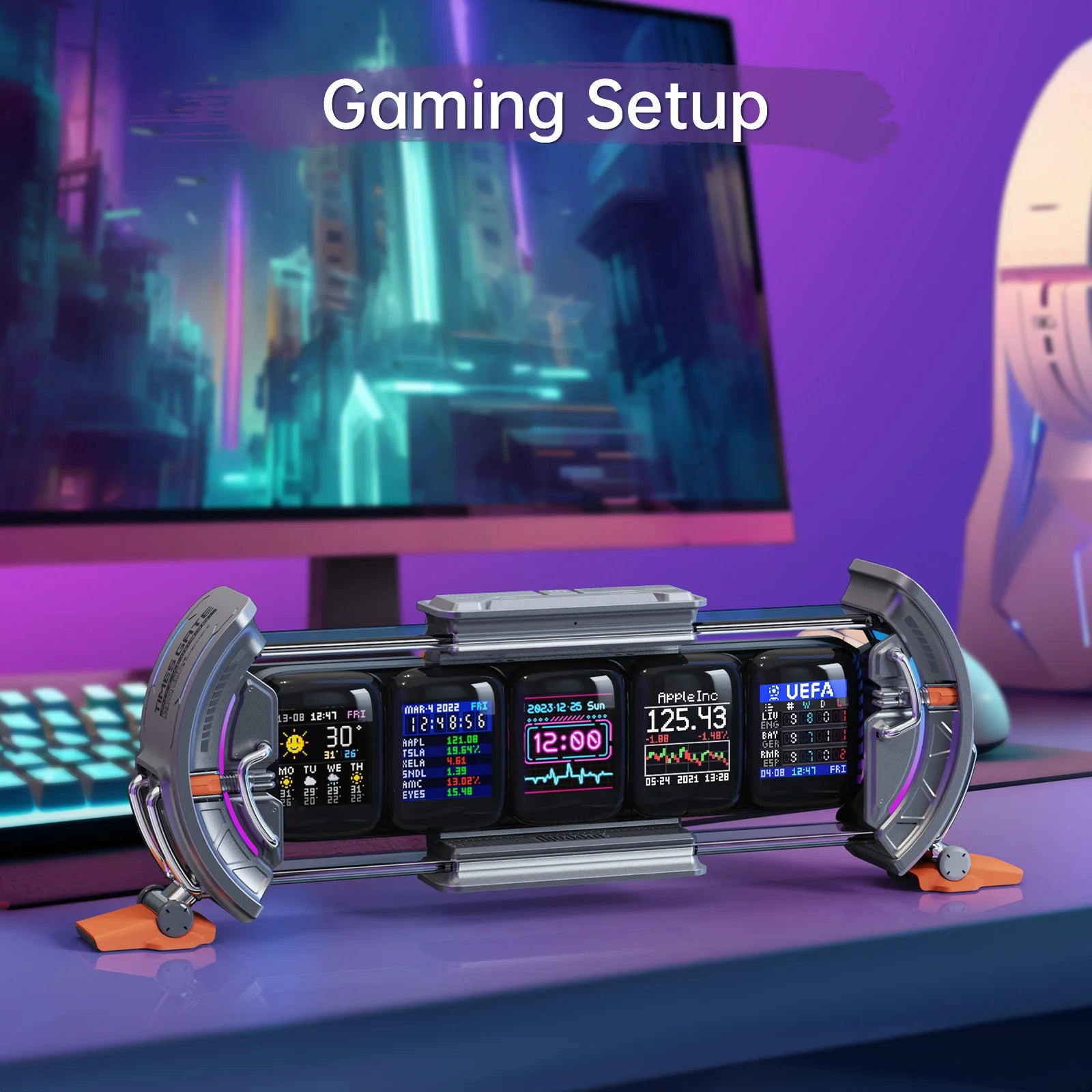 Cyberpunk Digital Clock