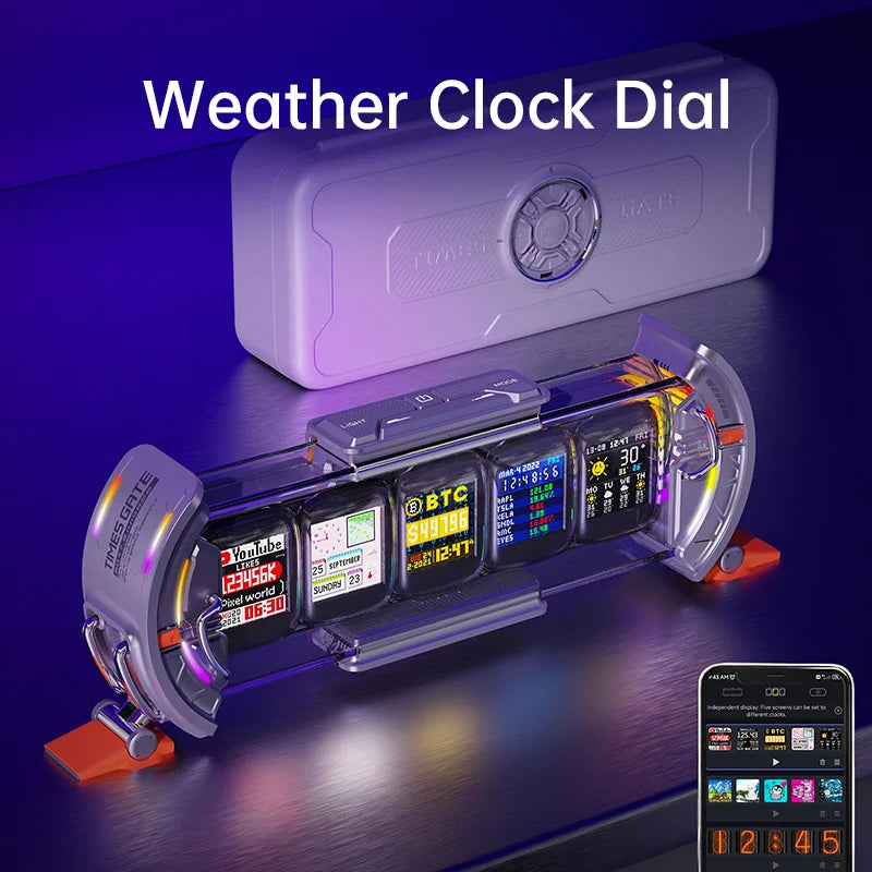 Cyberpunk Digital Clock